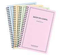 Nivofu S À Spirales, Lot De 4 Carnet De Notes A5+, Spiral-Bound Notebook, 20,7 X 14,8 Cm, Spirale Perforé, Pour Les Journal De Voyage, Les Mémos Ou Les Graffitis (4 Couleurs)