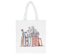 Nivofu,Tote Bag Femme,Sac en Toile Imprimé,Sac Fourre-Tout Reutilisable,Eco Right Sacs de Courses,34 * 37cm Large Blanc Sac Tote Bag en Toile pour Shopping, Scolarité, Cadeaux,Voyages