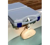 NivOmatic® Pro Régulateur Piscine Mallette Professionnel | Installation 1min Pisciniste | Chantier Skimmer Margelles Bac Tampon | 2ml Tuyau INOX 316L | Made in France | Garantie 2 Ans - Débit 800L/h