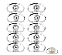 NIVRAIN 10 Pièces Fermoir Boucle D'oreille, Protection Antichute Attaches Boucles Oreilles, Portable Earring Attachment Clasp, Convient aux Actifs et aux Amateurs de Bijoux D'oreilles en Tout Genre