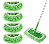 NIVRAIN 6 Pièces Serpillere Microfibre, Épaissi Lingettes Humides, Nettoyage Haute Efficacité Chiffons de Serpillière en Microfibre, Convient pour Nettoyer Tous Les Types de Sols Durs