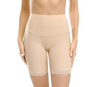 Niwicee Gainante Femme Ventre Plat Culotte Gainante Shorty Gainant Amincissante Culottes Sculptantes Anti Frottement Cuisse Invisible Body Shaper Shapewear Panty-Beige-XL