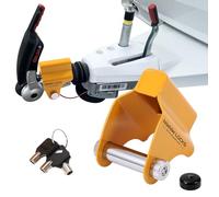 NiwNiw Antivol Verrou d'Attelage Haute Sécurité pour Remorque et Caravane - Cadenas Robustes en Acier Renforcé pour ALKO AKS1300/2004/3004 & AK130/160 - Protection Attelée et Non Attelée