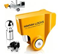 NiwNiw Verrou d'attelage de remorque robuste pour tête sphérique en acier forgé Knott Avonride 50 mm (575003/575004/575005/575008), verrou d'attelage antivol haute sécurité avec armure en acier trempé