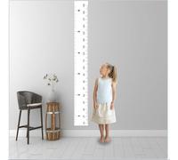 Niwo ART - Tableau de croissance de bébé pour enfants, autocollant et amovible, règle de hauteur amovible (noir et blanc)