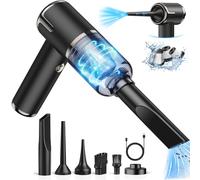 NIWOHOM Aspirateur de Table sans Fil, 7500Pa/12000Pa Aspirateur Voiture Puissant sans Fil, 120W Mini Aspirateur sans Fil, Portable Aspirateur de Table, Petit Aspirateur avec Filtre HEPA pour Home
