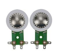 NIWPPKIMX 2 pièces 25.5mm Bobine Corne Tweeter diaphragme Titane Film cuivre plaqué Aluminium Rond 25.4MM Haut-Parleur réparation Cadre Court