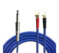 NIWPPKIMX Câble audio 6,5 mm vers 2 bananes 6,5 mm vers 2x cosses plates 6,5 mm vers 2x broches 2,0 mm 6,5 mm vers 2 fils ouverts for haut-parleur actif(2Y,0.75m)