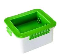 NIWWIN Kit de Presse à Tofu, Filtre et Moule à Tofu, Caillé de Soja Fait Maison, Presse à Fromage en Plastique, Drainage Intégré pour la Cuisine (Vert)