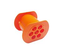 NIWWIN One Press Cevapcici Maker Hot Dog Maker Fabricant manuel de saucisses avec 7 trous, bricolage maison presse-bande de viande Kit de remplissage de viande Barbecue Grill Accessoires (ORANGE)