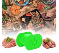 NIWWIN One Press Cevapcici Maker Hot Dog Maker Fabricant manuel de saucisses avec 7 trous, bricolage maison presse-bande de viande Kit de remplissage de viande Barbecue Grill Accessoires (Vert)
