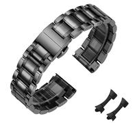Nixiamy Bracelets de Montre en Métal Acier inoxydable 14mm 16mm 18mm 20mm 21mm 22mm 24mm Brossé en Acier Inoxydable Bracelet de Remplacement de Montre Intelligent pour Femme Homme