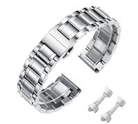 Nixiamy Bracelets de Montre en Métal Acier inoxydable 14mm 16mm 18mm 20mm 21mm 22mm 24mm Brossé en Acier Inoxydable Bracelet de Remplacement de Montre Intelligent pour Femme Homme