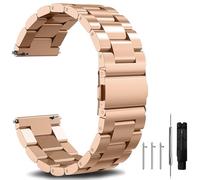 Nixiamy Bracelets de Montre en Métal Acier inoxydable 16mm 18mm 20mm 22mm 24mm Libération Rapide Bracelet métallique en Bracelet de Remplacement de Montre Intelligent pour Femme Homme