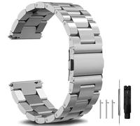 Nixiamy Bracelets de Montre en Métal Acier inoxydable 16mm 18mm 20mm 22mm 24mm Libération Rapide Bracelet métallique en Bracelet de Remplacement de Montre Intelligent pour Femme Homme