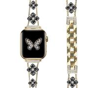 Nixiamy Bracelets métalliques compatibles avec les bracelets Apple Watch de 42 mm, 41 mm, 40 mm, 38 mm, bracelet en acier inoxydable pour Apple Watch Series 10 9 8 7 6 5 4 3 2 1 SE Ultra pour femme