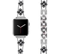 Nixiamy Bracelets métalliques compatibles avec les bracelets Apple Watch de 42 mm, 41 mm, 40 mm, 38 mm, bracelet en acier inoxydable pour Apple Watch Series 10 9 8 7 6 5 4 3 2 1 SE Ultra pour femme