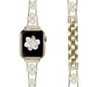 Nixiamy Bracelets métalliques compatibles avec les bracelets Apple Watch de 42 mm, 41 mm, 40 mm, 38 mm, bracelet en acier inoxydable pour Apple Watch Series 10 9 8 7 6 5 4 3 2 1 SE Ultra pour femme