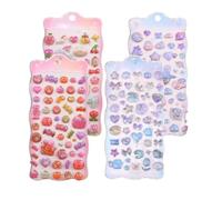 Nixiara Autocollants 3D Mignonnes | Autocollants Cartoon 3D Lapin Adorables | Jouets Éducatifs pour Fournitures Scolaires Trousse à Stylos Gourdes Tablettes | Décoration Salle de Classe Maternelle