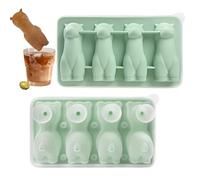 Nixiara bac à glaçons | Machine à glaçons | Moule à chocolat en silicone en forme d' à 4 cavités, gadget de cuisine pour whisky, cocktails, thé, café