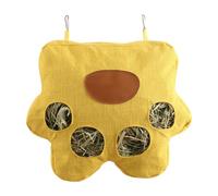 Nixiara Bunny Hay Bag, Bunny Hay Feeder - Sack Hay Sacs Feeding - Snack lavable à 4 trous pour le soin 'alimentation Geromaïs pour enrichissement des jambes jardin extérieur intérieur