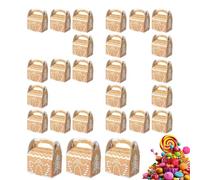 Nixiara Coffret De Bonbons De Noël Pour Cadeaux,20 Pièces Contenants Festifs Réutilisables - Boîte De Gourmandises De Boulangerie De Noël | Pour Cadeaux De Fête Cupcakes Brownies Donut Chocolats