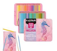 Nixiara Crayons De Couleur Pour, 50 Crayons De Couleur Macaron À 50 Comptes - Crayons De Couleur Pré-sharpened Pour Débutants D'artistes, Dessin, Esquisse, Ombrage