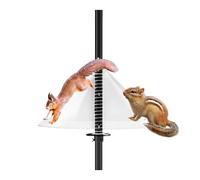Nixiara Déflecteur d'Écureuils, Dispositif Anti-Écureuil, Dispositif Clair de Protection de Nourriture pour Oiseaux pour Jardin Arbre Pelouse Terrasse Parc
