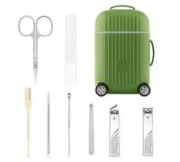 Nixiara Ensemble de manucure, kit de coupe d'ongles,Kit de soin des ongles de voyage | Ensemble de coupe-ongles en acier inoxydable pour femme homme, coupe-ongles pour valise, chaussettes de Noël pour