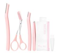 Nixiara Ensemble de tondeuse à sourcils avec peigne, ciseaux à sourcils pour hommes et femmes, pour enlever les poils incarnés