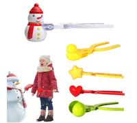 Nixiara Fabricants de boules de neige pour , jouets de neige pour - Petit jouet de neige d'hiver, jeu de clips pour boules de neige, outils de moulage, moule à neige