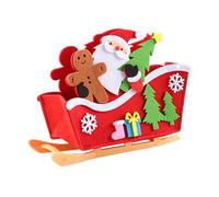 Nixiara Figures De Noël, Sled Statuette of Santa Christmas Decoration - Decorative Table Center Fiesta Box Office Bureau De Noël Desktop Vitrina Children Family - Large