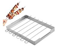 Nixiara Grille de barbecue portable en acier inoxydable - Qualité supérieure et inoxydable - Parfait pour les fêtes de jardin, le camping, les pique-niques et la cuisine en plein air