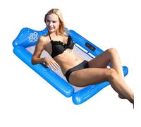Nixiara Hamac de piscine gonflable, île flottante, île flottante, pour voyager, se détendre, famille, lac, piscine, jardin
