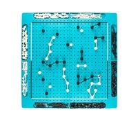Nixiara Jeu d'échecs en Noir - Jeu d'échecs Portable pour - Jeu d'échecs de Voyage en et Noir, chaîne de Connexion éducative Puzzle, Portable 2 Joueurs interactifs pour, débutants