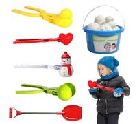 Nixiara Jouets de neige pour , moules à neige - Petit jouet de neige d'hiver - Jeu de clips pour boules de neige, outils de moulage, moule à neige pour extérieur,