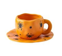 Nixiara Mugs Halloween | Tasse Céramique Familiale 32cl | Contenant Café Chaud Pour Études Cadeau Professeurs Collectionneurs | Bureau Hôtel Restaurant Salle À Manger Fêtes Automnales