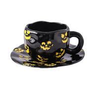 Nixiara Mugs Halloween | Tasse Céramique Familiale 32cl | Contenant Café Chaud Pour Études Cadeau Professeurs Collectionneurs | Bureau Hôtel Restaurant Salle À Manger Fêtes Automnales