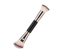 Nixiara Pinceau à fond de teint, pinceau anti-cernes - Pinceau à poudre de fixation double face pour estomper la beauté, pinceau de maquillage anti-cernes pour adultes pour contour et estompage