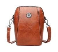 Nixiara Portefeuille vertical en cuir pour téléphone portable | Mini poche verticale pour téléphone portable, pour argent, lunettes, clés, passeport, travail, rendez-vous, shopping, voyage, jaune
