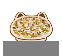 Nixiara Puzzle Chien - 115 Pièces Coloriage Morandi Jeu de Plateau Relaxant - Puzzle en Bois,pour Amateurs de Famille Femmes Cadeau de Noël