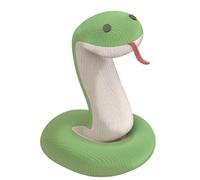 Nixiara Serpent en peluche pour chat, serpent à mâcher, jouet interactif en forme de serpent pour animaux de compagnie - Figurine d'animal de compagnie pour l'ennui à l'intérieur pour les petits