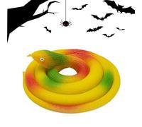 Nixiara Serpents Jouets Qui Ont l'air réels - Serpent de Simulation de 31,5 Pouces,Accessoires de Farce effrayants pour la fête du Poisson d'avril d'halloween, Accessoires de Jardin Cadeau Gag