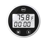 Nixiara Thermomètre - Thermomètre flottant étanche - Accessoire facile à lire avec minuterie et test de bassin étanche pour spas ainsi que l'extérieur et le jardin