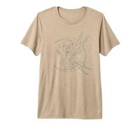 Nixie Elf Peri Pixie Sprite Fairie Contre Un Croissant de Lune T-Shirt Haut de Gamme