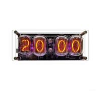 Nixie Horloge à tube à 4 chiffres IN-12 Format numérique rétro pour la maison, le bureau, la chambre à coucher, la crèche et l'environnement d'éducation précoce (B)