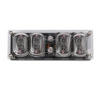 Nixie Horloge tube IN12, lampe LED Glow Clock DIY Retro Module, pour Cyberpunk G reative avec 4 tubes à vide pour décoration de bureau à domicile