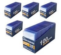 Nixitlo Lot de 1000 chargeurs supérieurs pour cartes de baseball, football, MTG, protections ultra transparentes pour objets de collection (500 pochettes rigides + 500 pochettes souples)