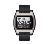 Nixon Montre à Mouvement Automatique Japonais numérique pour Homme avec Bracelet en Plastique A1308-625-00, Noir/Argent, Lanières