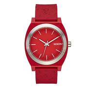 Nixon Montre à quartz analogique pour homme avec bracelet en silicone A1361-200-00, rouge, bracelet